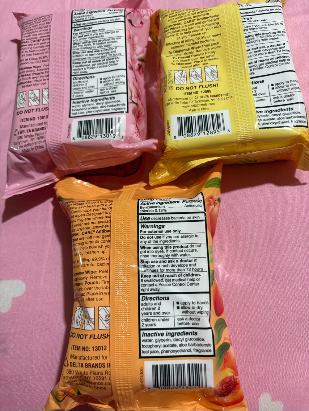 Persona Antibacterial Wet Wipes - Peach & Mango, Yellow/Orange - Picture 2 of 2